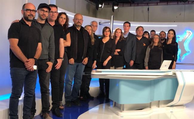 Miembros de la plantilla de RTVE en Valencia | @CDITVE (TWITTER C. INFORMATIVOS TVE) ep miembrosla plantillartvevalencia