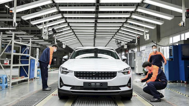 ep produccion del polestar 2 en la planta de polestar en luqiao china