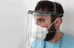 ep protector facial hecho mediante impresion 3d