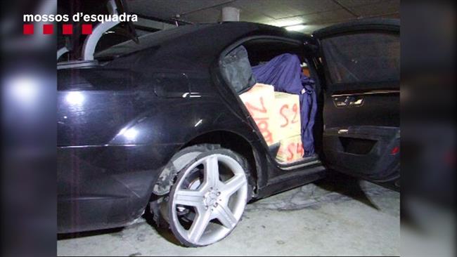 Vehículo intervenido con 680 kilogramos de hachís | MOSSOS D'ESQUADRA ep vehiculo intervenido680 kilogramoshachis