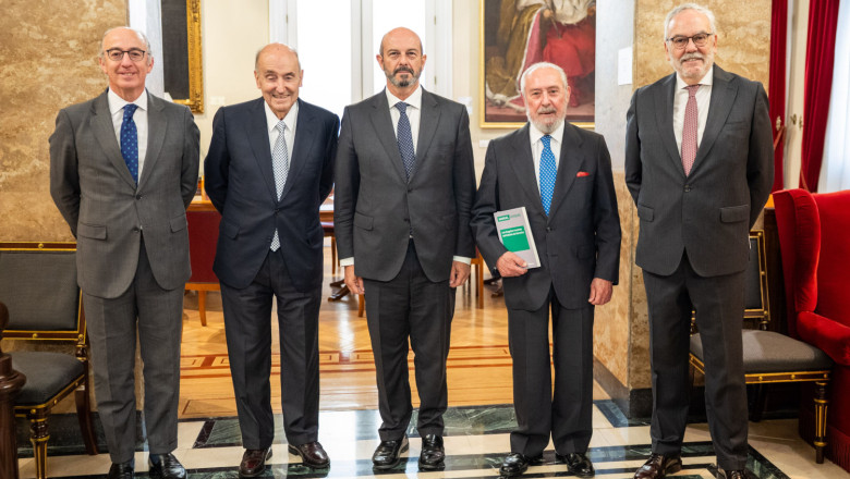 de izq a der javier tello miquel roca junyent pedro rolln manuel aragn y juan pujol 