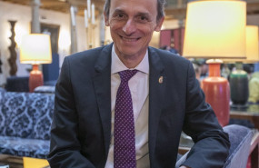 ep archivo   el exministro de ciencia e innovacion astronauta y nuevo presidente de hispasat pedro