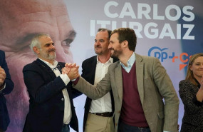 ep el presidente de cs en el parlamento de cataluna carlos carrizosa el candidato a lehendakari de