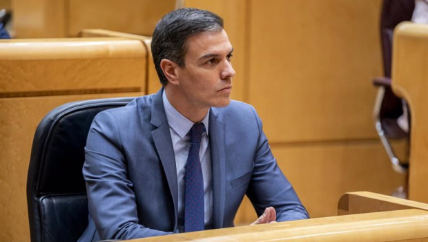 ep el presidente del gobierno pedro sanchez en una sesion de control al gobierno en el senado a 26