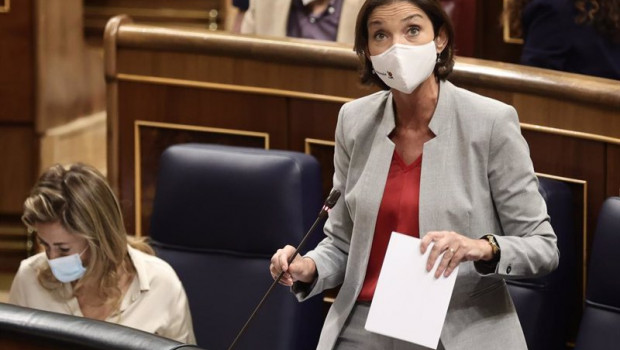 ep la ministra de industria comercio y turismo reyes maroto interviene en una sesion de control al