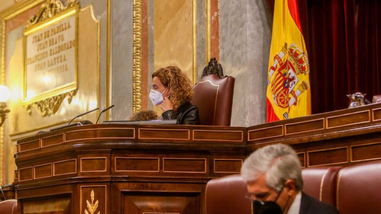 ep la presidenta del congreso meritxell batet durante una sesion plenaria en el congreso