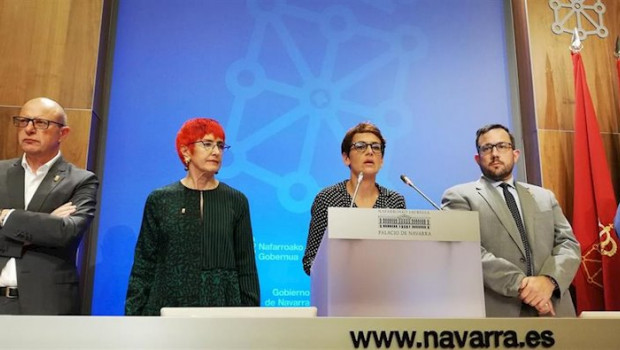 ep la presidenta del gobierno de navarra maria chivite con los consejeros carlos gimeno santos