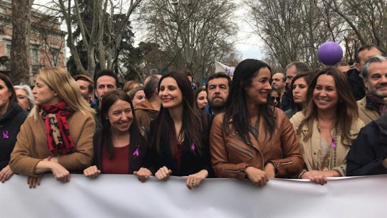 ep la vicealcaldesa de madrid begona villacis y la portavoz de ciudadanos en el senado y lider del