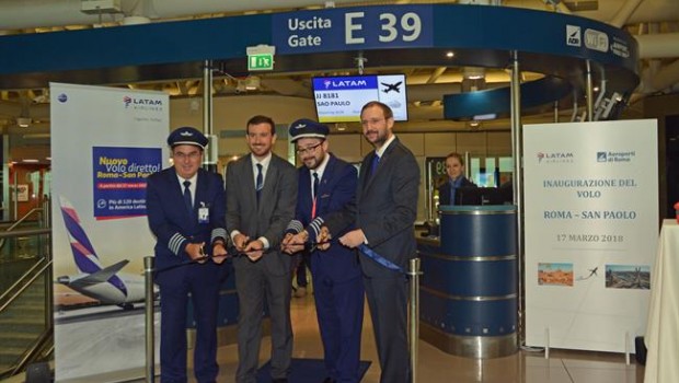 ep latam airlines estrenanueva ruta roma-sao paulo