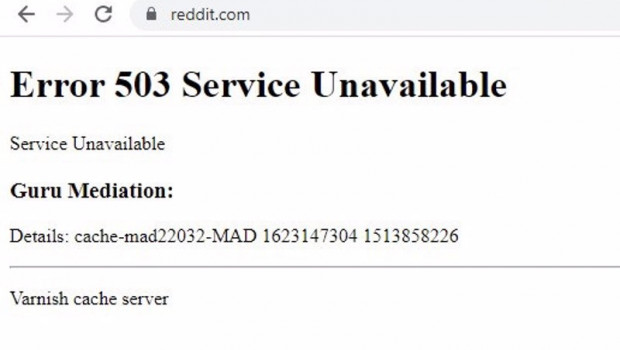 ep mensaje de error al intentar acceder a la web de reddit