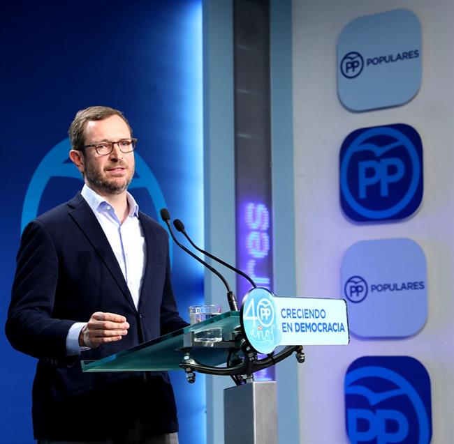 Rueda de prensa de Javier Maroto tras la reunión del Comité de Dirección del PP | EUROPA PRESS - Archivo ep ruedaprensajavier marotola reunioncomite de direccionpp 20180402123601