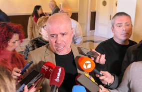 ep unai sordo durante la atencion a los medios este jueves