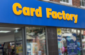 dl card factory shop sign