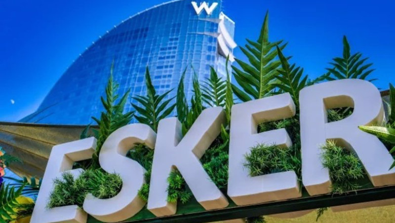 Archivo - Logo de Esker durante la entrega de sus 'Impact Awards' | ESKER - Archivo ep archivo logo de esker durante la entrega de sus impact awards