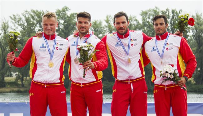 ep belgrado 2018 - k4 500 masculino - podium
