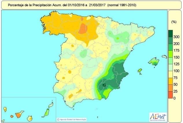 ep distribucionlas lluvias acumuladasano hidrologico21-3-2017