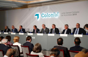 ep el consejero delegado de la inmobiliaria colonial pere vinolas 4i y el presidente de la