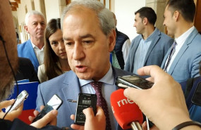 ep el presidente de la diputacion de lugo jose tome ofrece declaraciones a los medios antes del