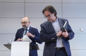 ep el presidente de renfe alvaro fernandez d y el presidente de adif luis pedro marco i durante la