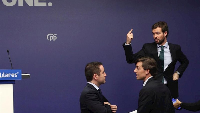 ep el presidente del pp pablo casado 1d el secretario general del partido popular teodoro garcia