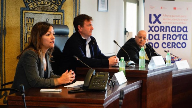 ep la conselleira do mar marta villaverde en una jornada en sada a coruna