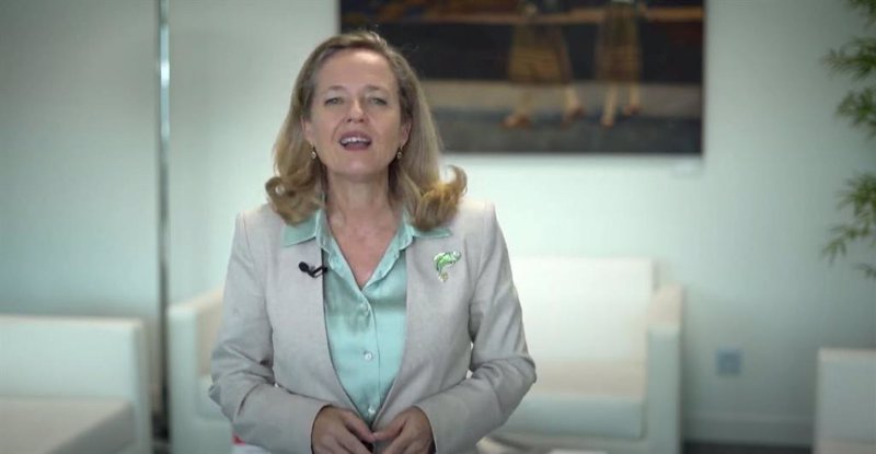 La vicepresidenta primera y ministra de Asuntos Económicos y Transformación Digital, Nadia Calviño, durante su intervención en el Día de la Educación Financiera, celebrado el 4 de octubre de 2021 | FINANZAS PARA TODOS ep la vicepresidenta primera y ministra de asuntos economicos y transformacion digital nadia calvino 20211004130103