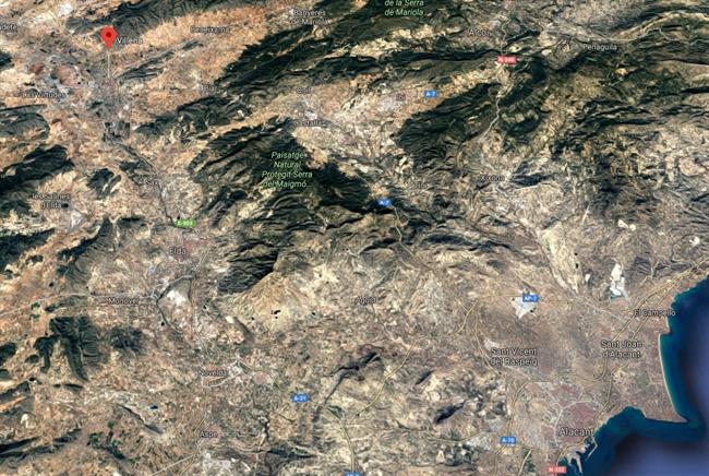 Localización de Villena (Alicante) | GOOGLE MAPS ep localizacionvillena alicante