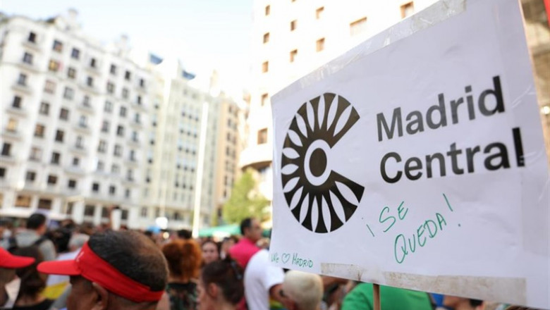 Manifestación a favor de Madrid Central en Madrid. Archivo. | Jesús Hellín - Europa Press ep manifestacionfavormadrid centralmadrid archivo