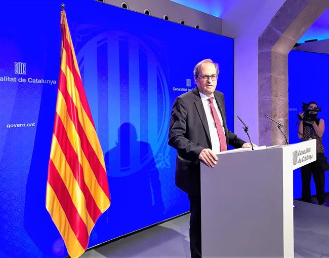 Quim Torra, presidente de la Generalitat de Catalunya | EUROPA PRESS ep quim torra presidentela generalitatcatalunya