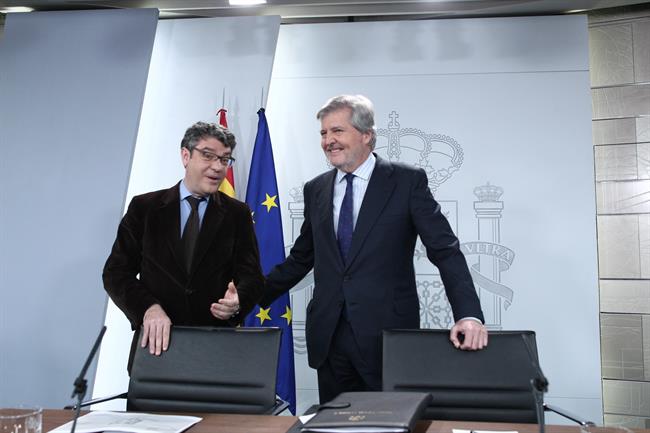 Rueda de prensa de Iñigo Méndez de Vigo y Álvaro Nadal tras el Consejo | EUROPA PRESS ep ruedaprensainigo mendezvigo y alvaro nadalconsejo