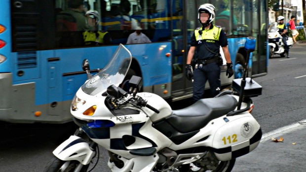 policia municipal madrid autobus