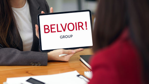 dl belvoir group aim property franchise mortgage real estate agents logo