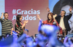 ep 27 october 2019 argentina buenos aires argentinian presidential candidate alberto fernandez r and