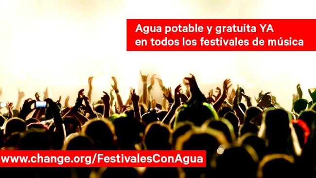AGUA EN LOS FESTIVALES | CHANGE.ORG ep agualos festivales