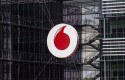 ep archivo   logo de la sede de vodafone en madrid espana