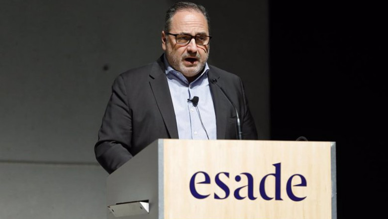 El director general de Telefónica Este, José Manuel Casas, en una conferencia en Esade el 8 de abril de 2021. | ESADE ep el director general de telefonica este jose manuel casas en una conferencia en esade el 8 de