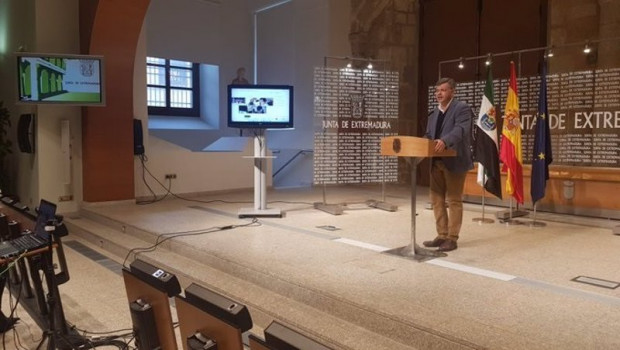ep el portavoz de la junta de extremadura juan antonio gonzalez en rueda de prensa