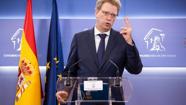 El portavoz del PDeCAT en el Congreso, Ferran Bel, durante una rueda de prensa anterior a la Junta de Portavoces en el Congreso | Alejandro Martínez Vélez - Europa Press ep el portavoz del pdecat en el congreso ferran bel durante una rueda de prensa anterior a la junta