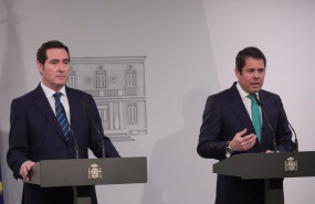 ep el presidente de la ceoe antonio garamendi y el presidente de la confederacion espanola de la
