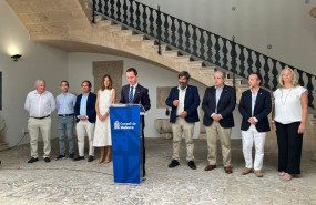 ep el presidente del consell de mallorca lloren galmes y el resto de consellers ejecutivos de la