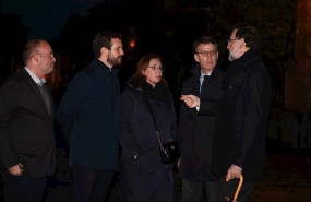 ep el presidente del pp pablo casado la mujer de mariano rajoy elvira fernandez balboa el presidente