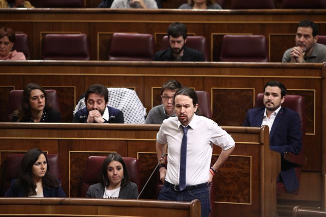 Errejón, Pablo Iglesias e Irene Montero en la sesión de control al Gobierno | EUROPA PRESS ep errejon pablo iglesias e irene monterola sesioncontrolgobierno