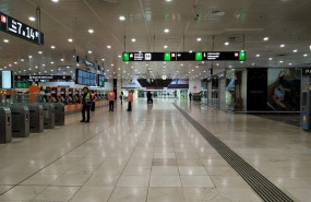 ep estacion de sants de barcelona durante el estado de alarma decretado por el coronavirus