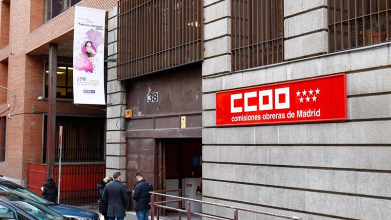 Fachada de la sede de Comisiones Obreras (CC.OO.) en Madrid (España). | Óscar J.Barroso - Europa Press ep fachada de la sede de comisiones obreras ccoo en madrid espana