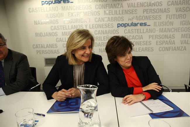 Fátima Báñez y Santamaría en la reunión del Comité Ejecutivo Nacional del PP | Europa Press - Archivo ep fatima banezsantamariala reunioncomite ejecutivo nacionalpp