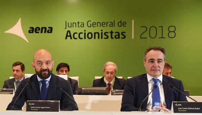 Jaime García-Legaz (izda.) preside la junta de accionistas de Aena | AENA ep garcia-legaz presidejuntaaccionistaaena