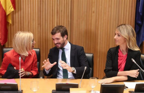 ep i-d la fundadora de upyd rosa diez el presidente del pp pablo casado y la portavoz parlamentaria