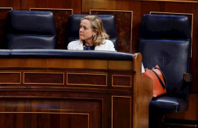ep la ministra de economia nadia calvino durante el pleno del congreso del 20 de mayo de 2020