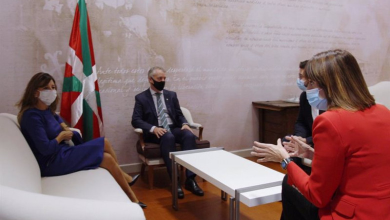 ep la ministra de trabajo y economia social yolanda diaz el lehendakari inigo urkullu el secretario ep la ministra de trabajo y economia social yolanda diaz el lehendakari inigo urkullu el secretario