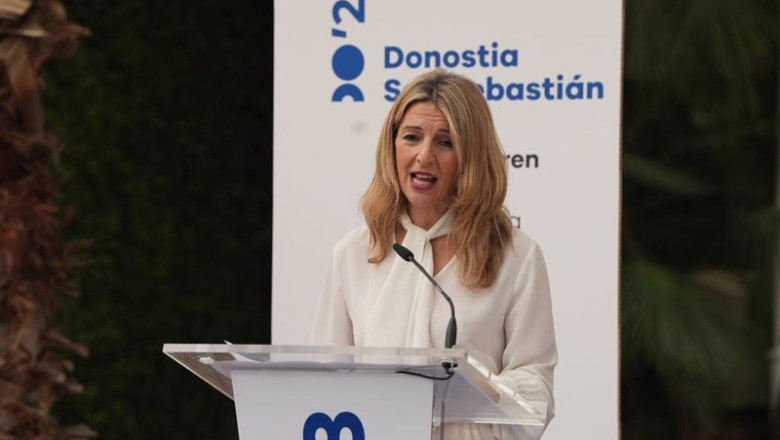 ep la vicepresidenta segunda y ministra de trabajo y economia social yolanda diaz en la sede central ep la vicepresidenta segunda y ministra de trabajo y economia social yolanda diaz en la sede central